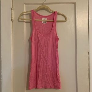 Victoria Secret Pink - pink ribbed tank top